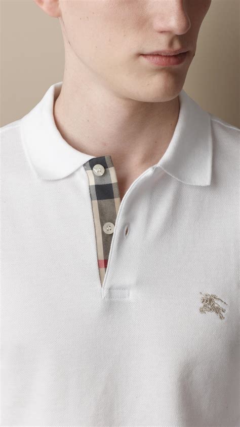 white burberry polo shirt free shipping|burberry polo shirt men price.